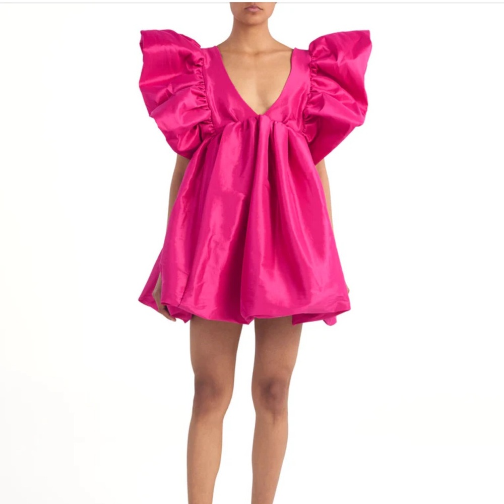 ADRI DRESS FUCHSIA TAFFETA